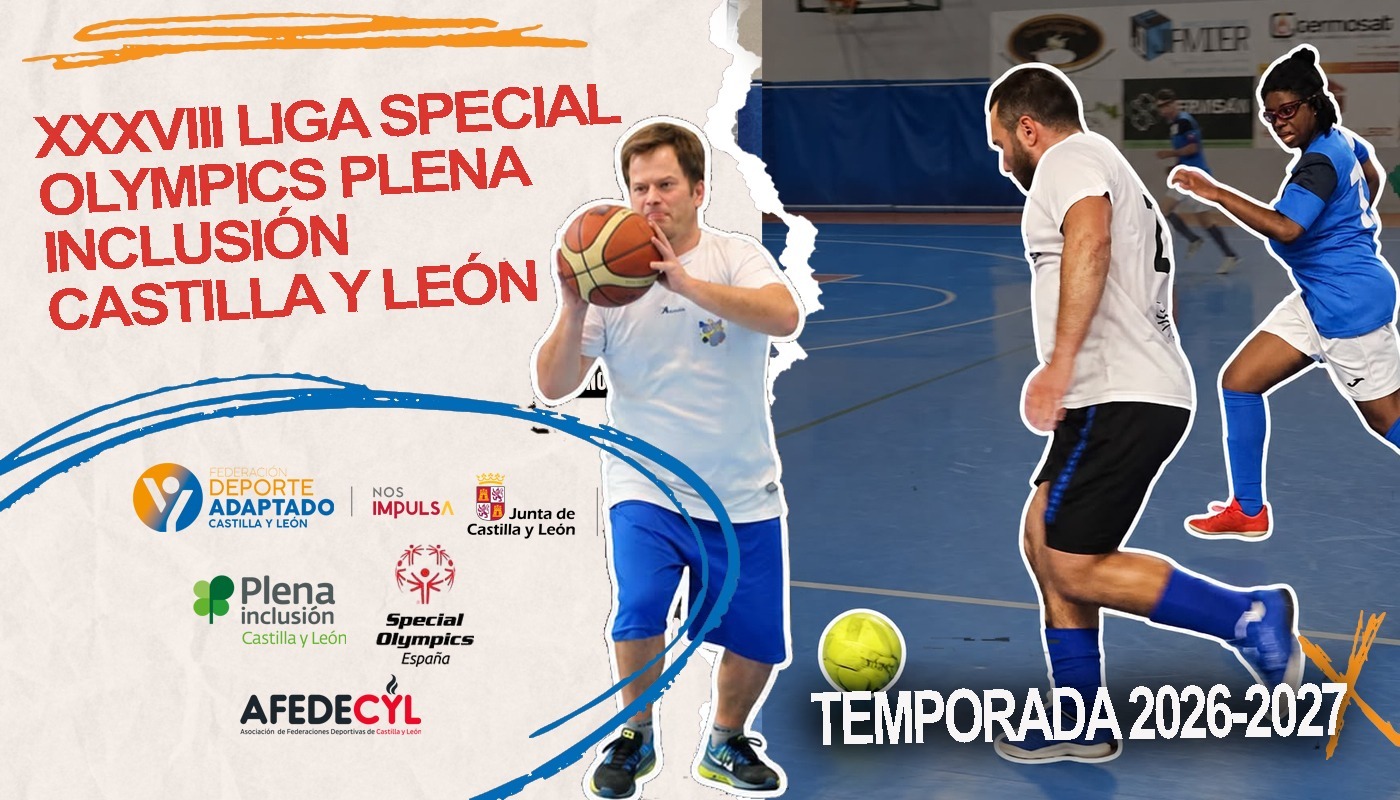 Cartel XXXVIII Liga Special Olympics - Plena Inclusión Castilla y León