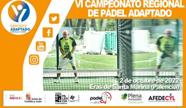 Cartel VI Campeonato Regional de Pádel