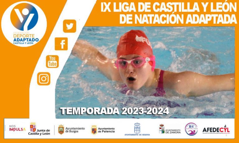 Cartel de IX Liga Regional de Natación