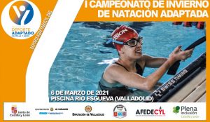 Cartel de I Campeonato de Invierno de Natación Adaptada