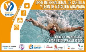 Cartel de X Open Internacional de Castilla y León Natación Adaptada
